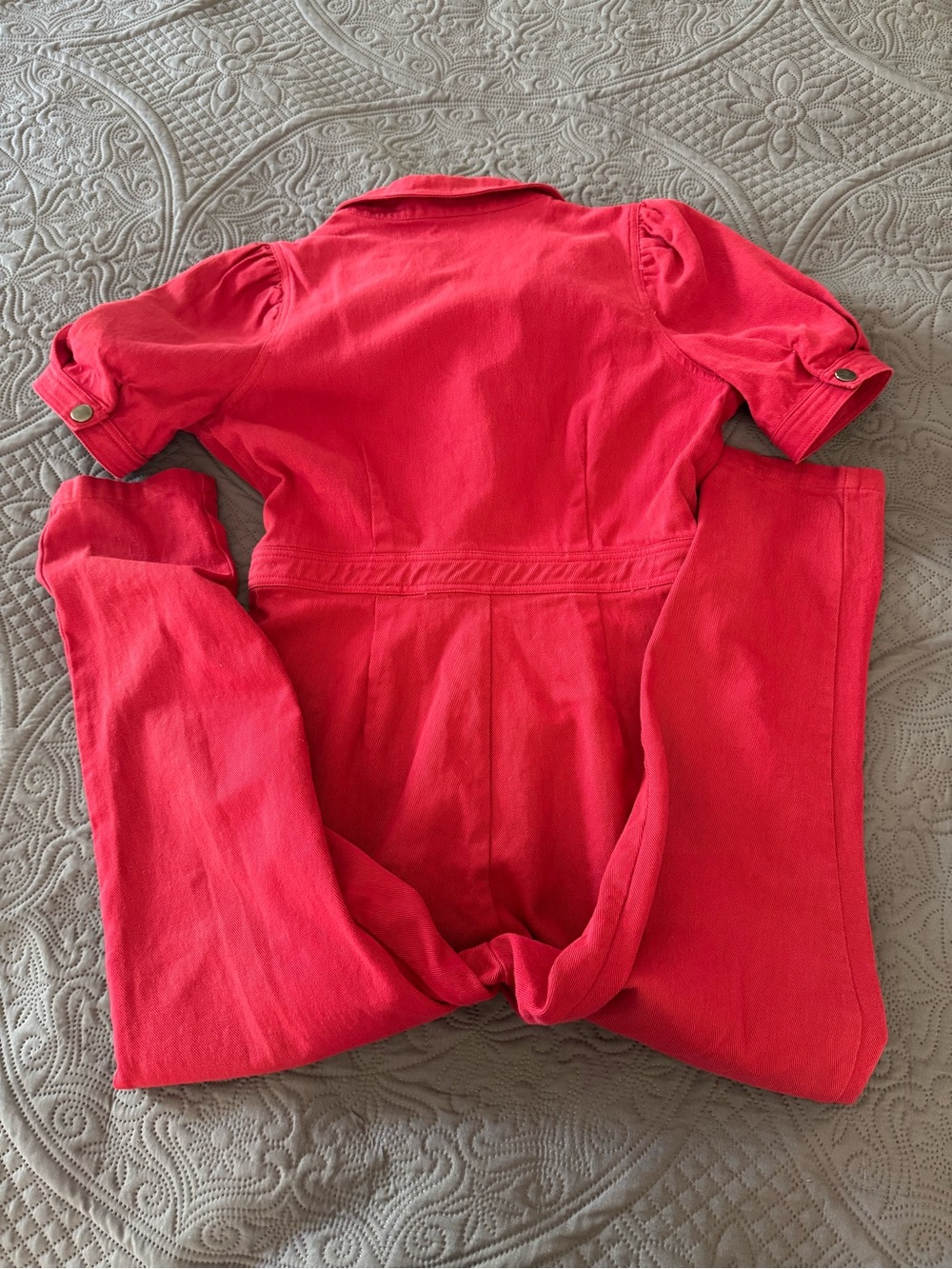 Day + Moon Women's Red Jean Jumpsuit medium - Picture 6 of 11